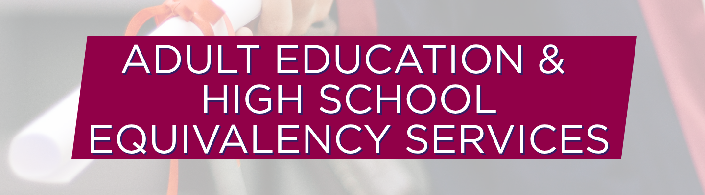 Banner for Arizona Adult Education and High School Equivalency Services