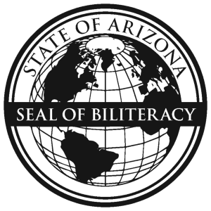 Small Seal of Biliteracy Black Outline