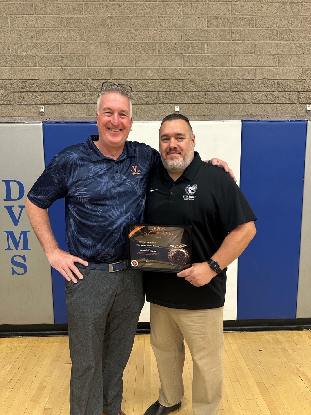 Deer Valley Being Presented with the Copper Apple Award